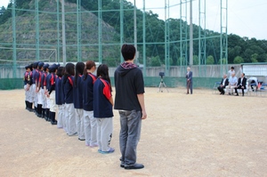 野球場点灯式の様子その１