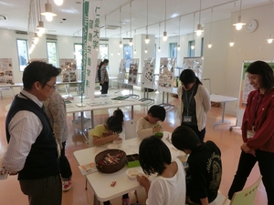 健康栄養学科「食育展示」の様子