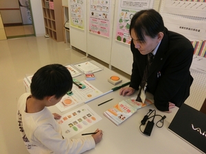 健康栄養学科「学科紹介展示」の様子