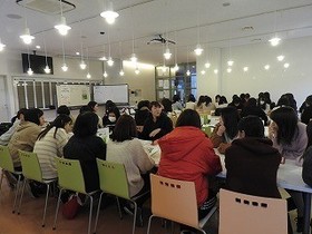 内定学生との交流会