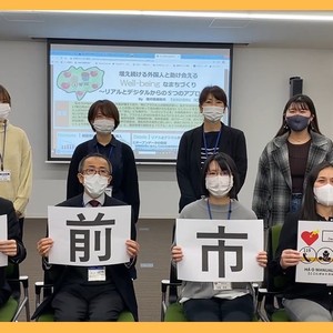 越前市長を表敬訪問！学生＋市の5課＋消防組合の共同プロジェクトで外国人へのAED普及を目指します！