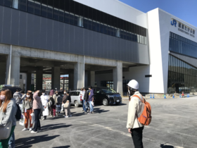 北陸新幹線「越前たけふ駅」の現地視察・見学を行いました（1年生基礎演習）