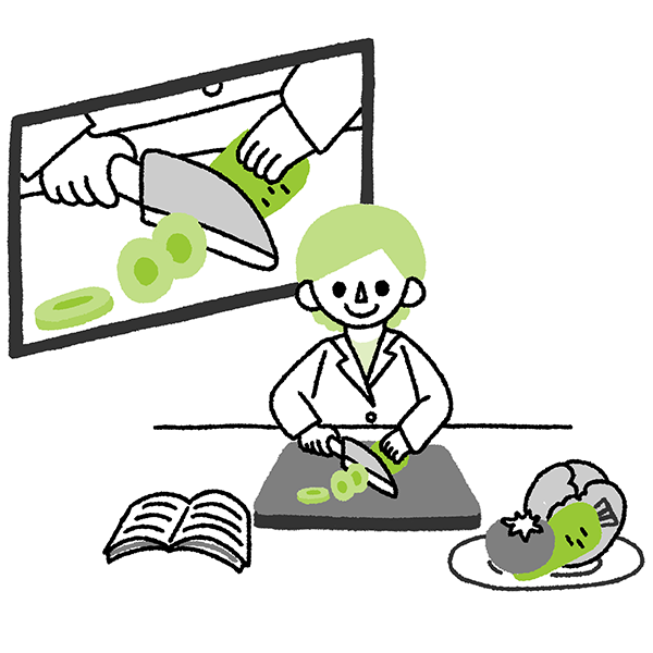 調理学実習 イメージイラスト