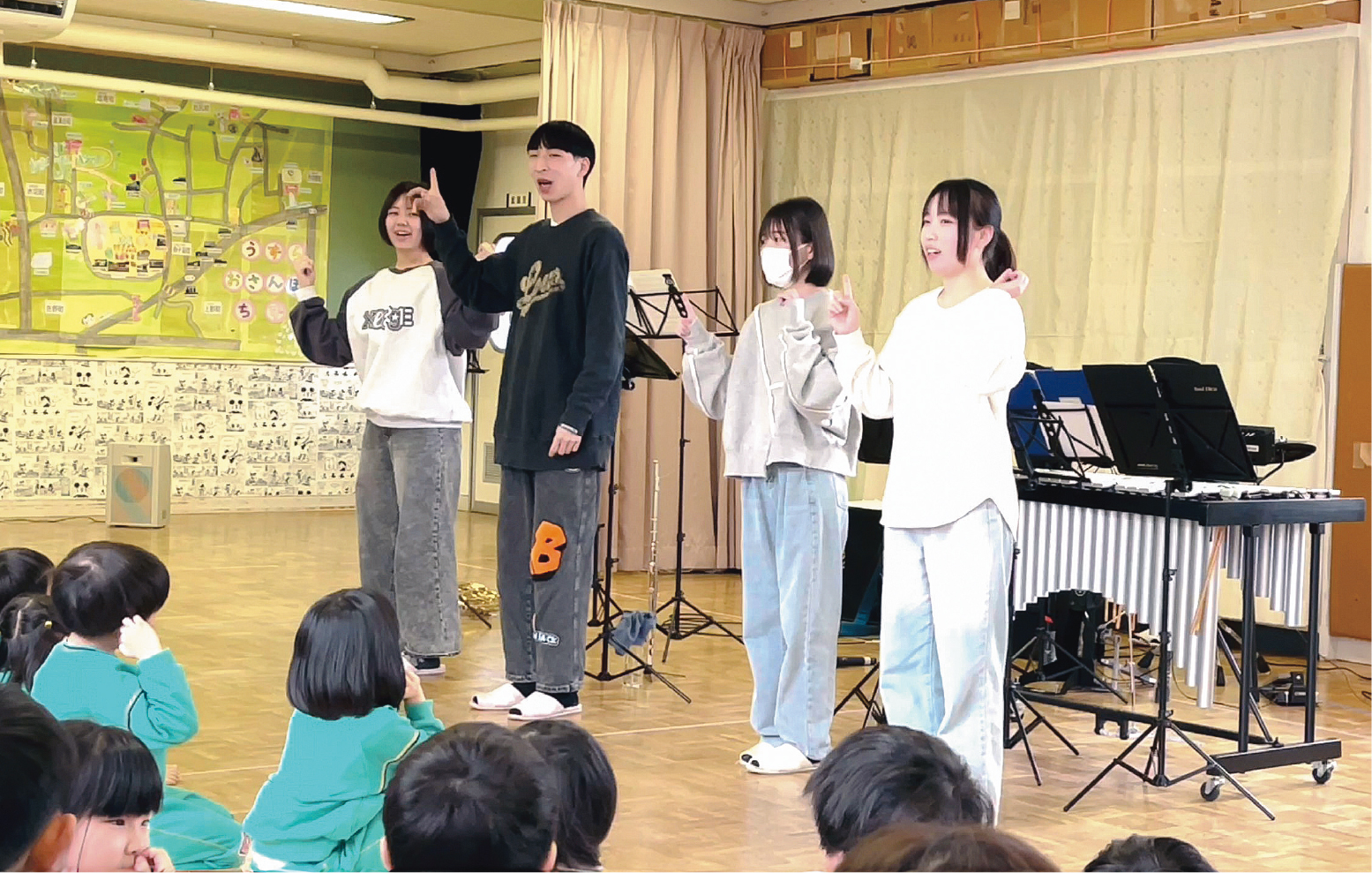 子どもたちが音楽に興味を持つアンサンブル演奏会
