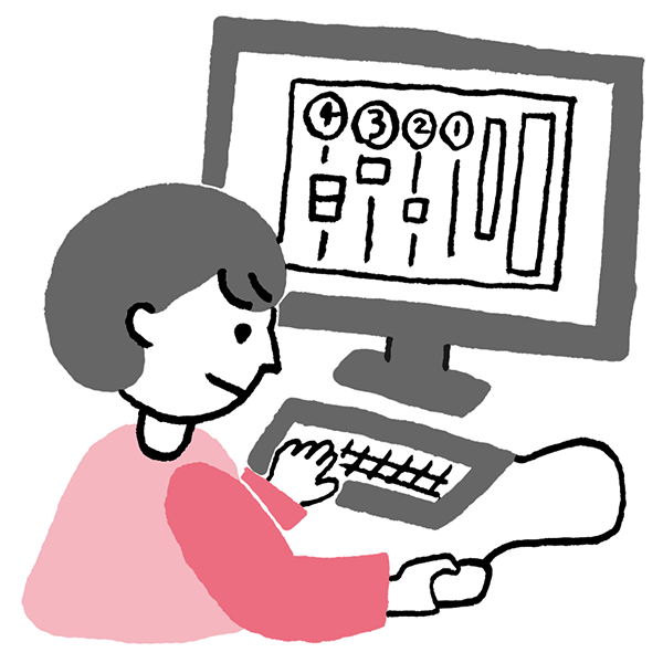 ワークシートを作ってみ イメージイラスト