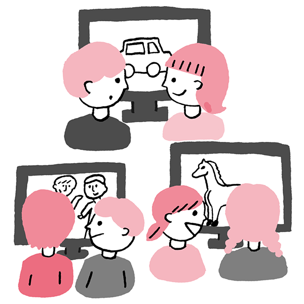 子どもの映像文化 イメージイラスト