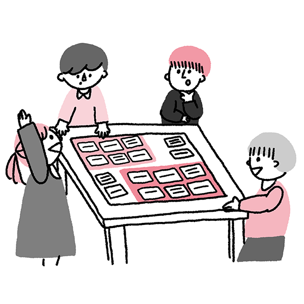 現場での対応をイメージ イメージイラスト